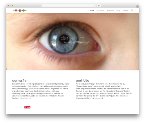 Divi theme WordPress - derivafilm.it