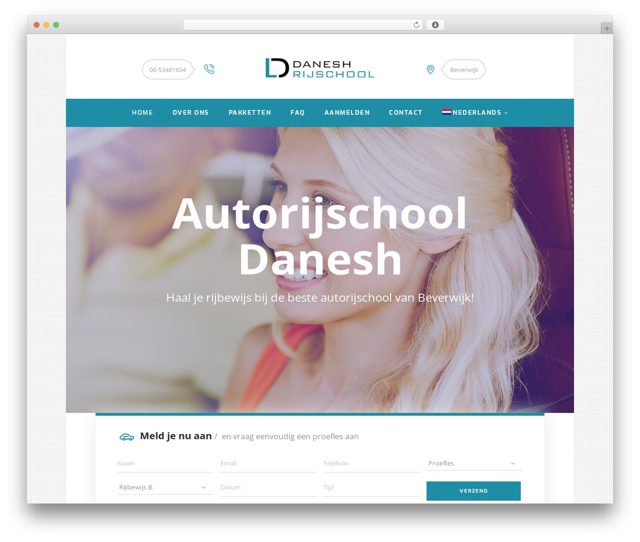 FSDriving theme WordPress - danesh-rijschool.nl