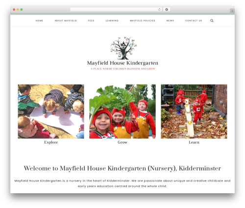 Genesis WordPress theme - mayfieldhousekindergarten.com