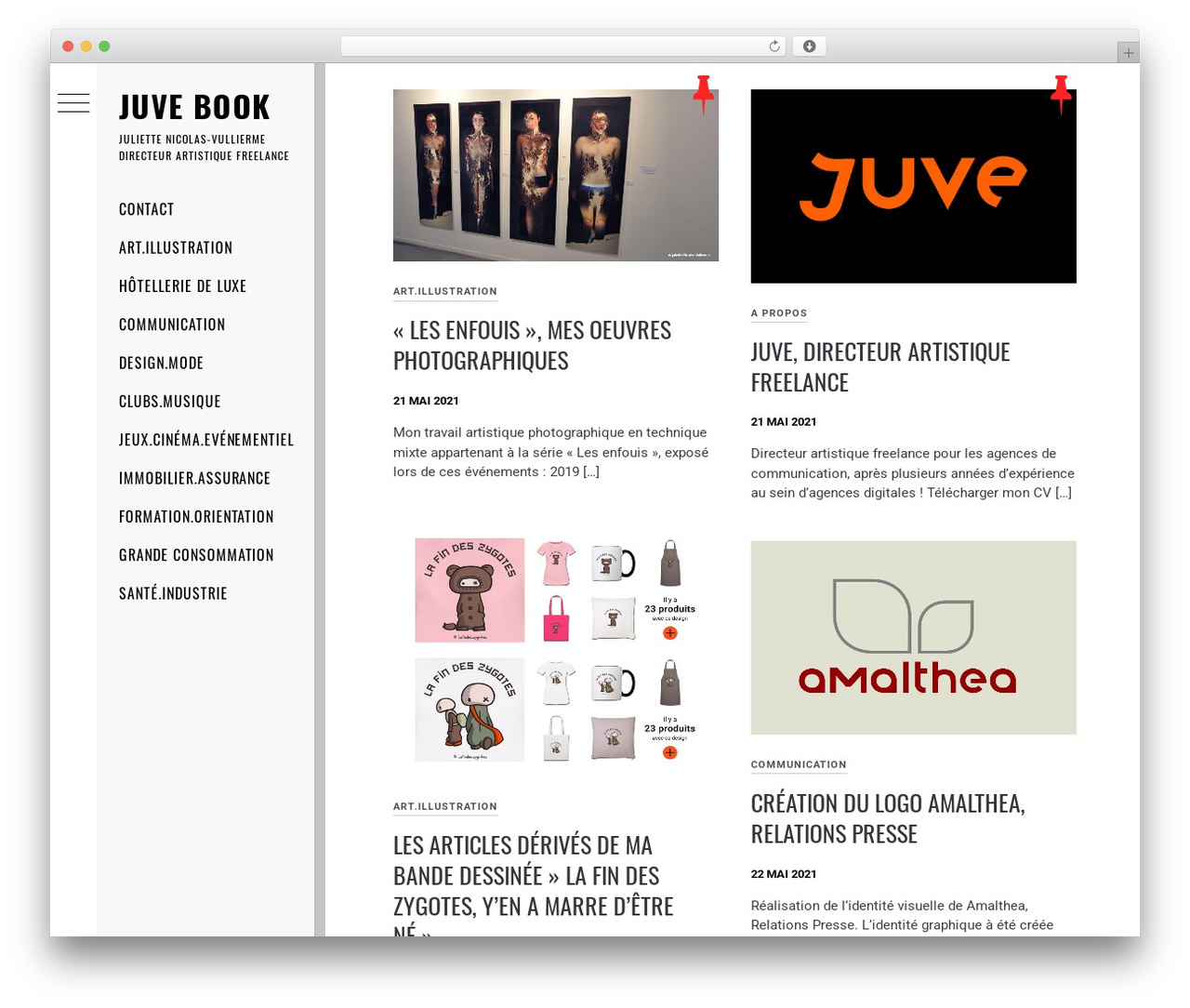 Minimal Grid WordPress theme - juvebook.com