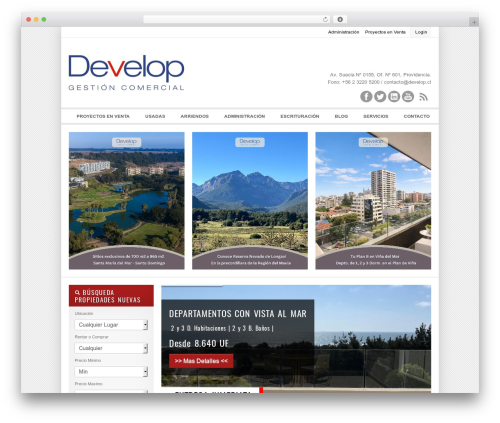 OpenDoor WordPress theme design - develop.cl