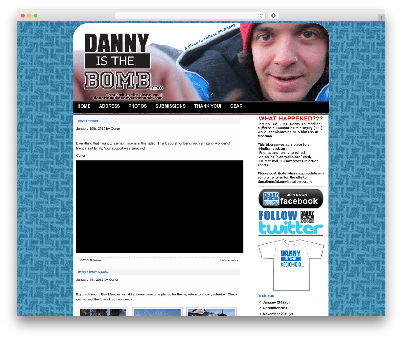 Theme WordPress Fighter - dannyisthebomb.com