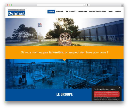 WordPress theme Template CH1 - delplast.fr