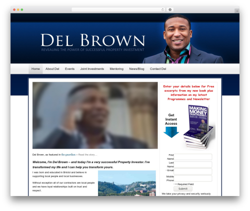 WordPress theme Catalyst - delbrown.co.uk