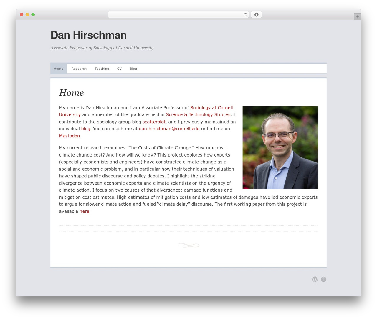 WordPress theme Comet - danhirschman.com WordPress theme Comet - danhirschman.com