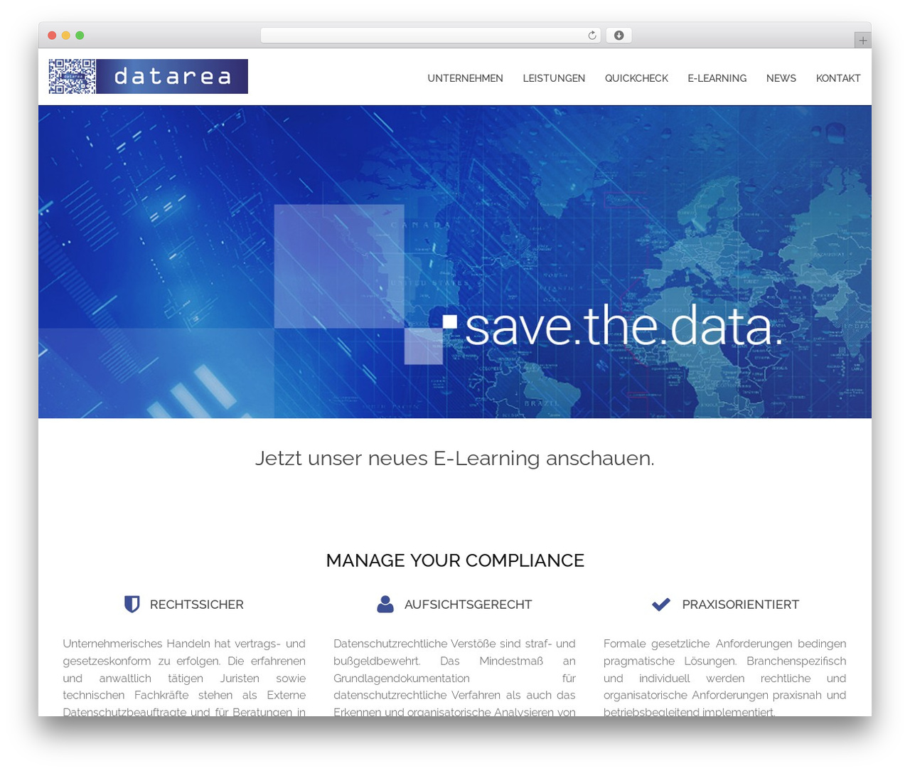 WordPress theme datarea - datarea.de