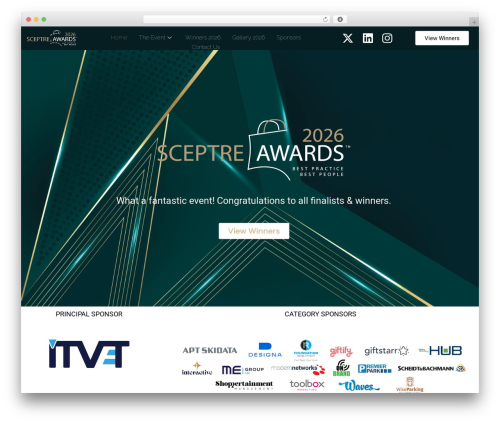 WordPress theme Exhibz - sceptre-awards.co.uk