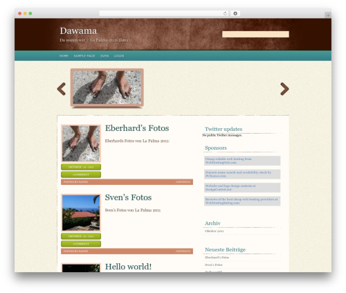 WordPress theme Fabiano - dawama.de