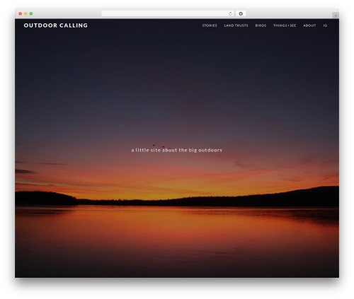 WordPress theme Imagely Iconic - outdoorcalling.com