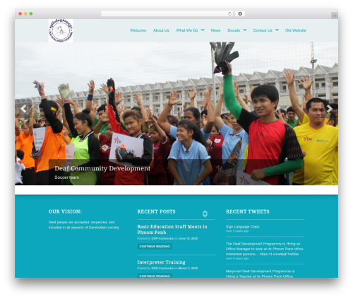 WordPress website theme Peacemaker - ddp-cambodia.org
