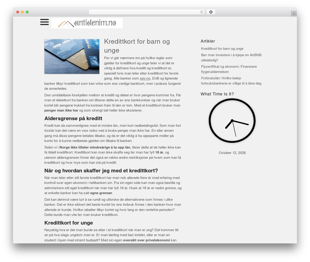 ZenEther WordPress theme - antidenim.no