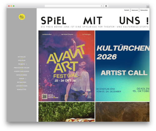 Dante WordPress theme - freie-buehne-jena.de