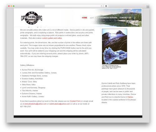 Divi theme WordPress - artstudioalaska.com