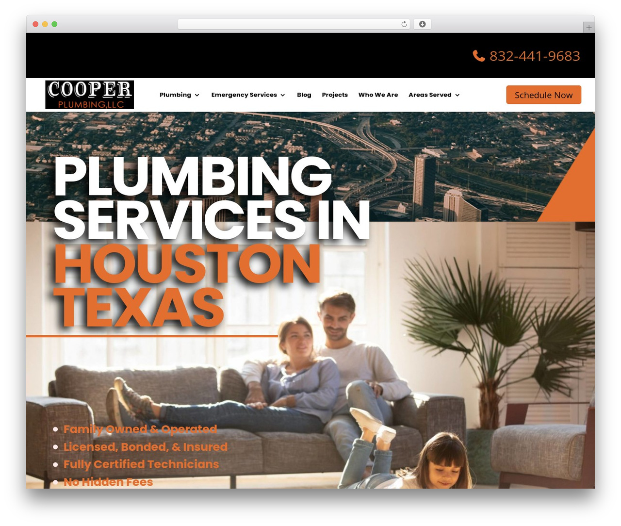 Divi WordPress theme - cooperplumbinghouston.com