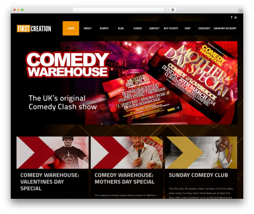 firstcreation WordPress website theme - first-creation.com