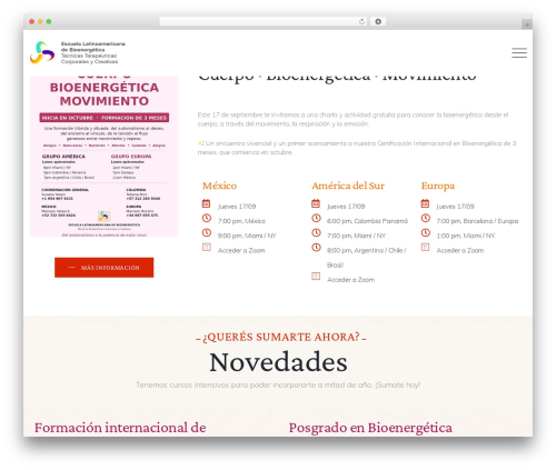 Helthify theme WordPress - bioenergeticalatam.com