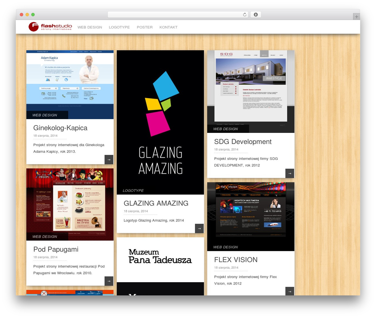 Pinbin WordPress theme - flashstudio.pl