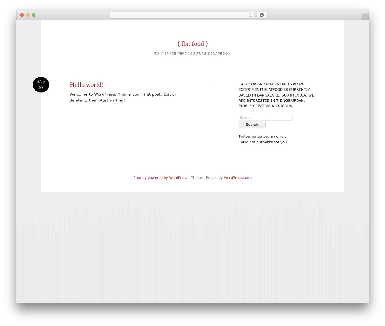 Reddle WordPress theme - flatfood.org Reddle WordPress theme - flatfood.org