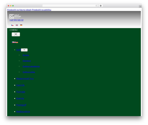 Theme WordPress Bricks - golfskalica.sk