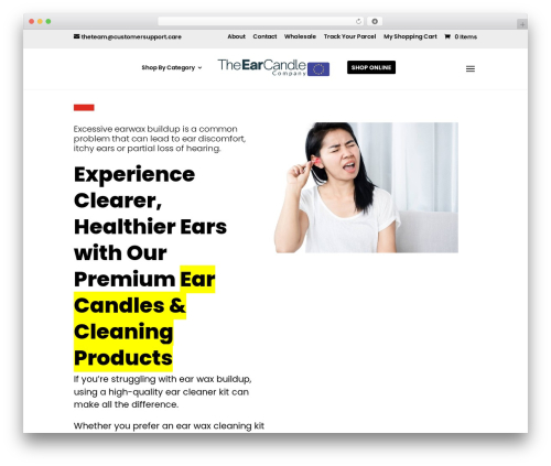 Divi ajax search WordPress plugin - earclean.eu.com