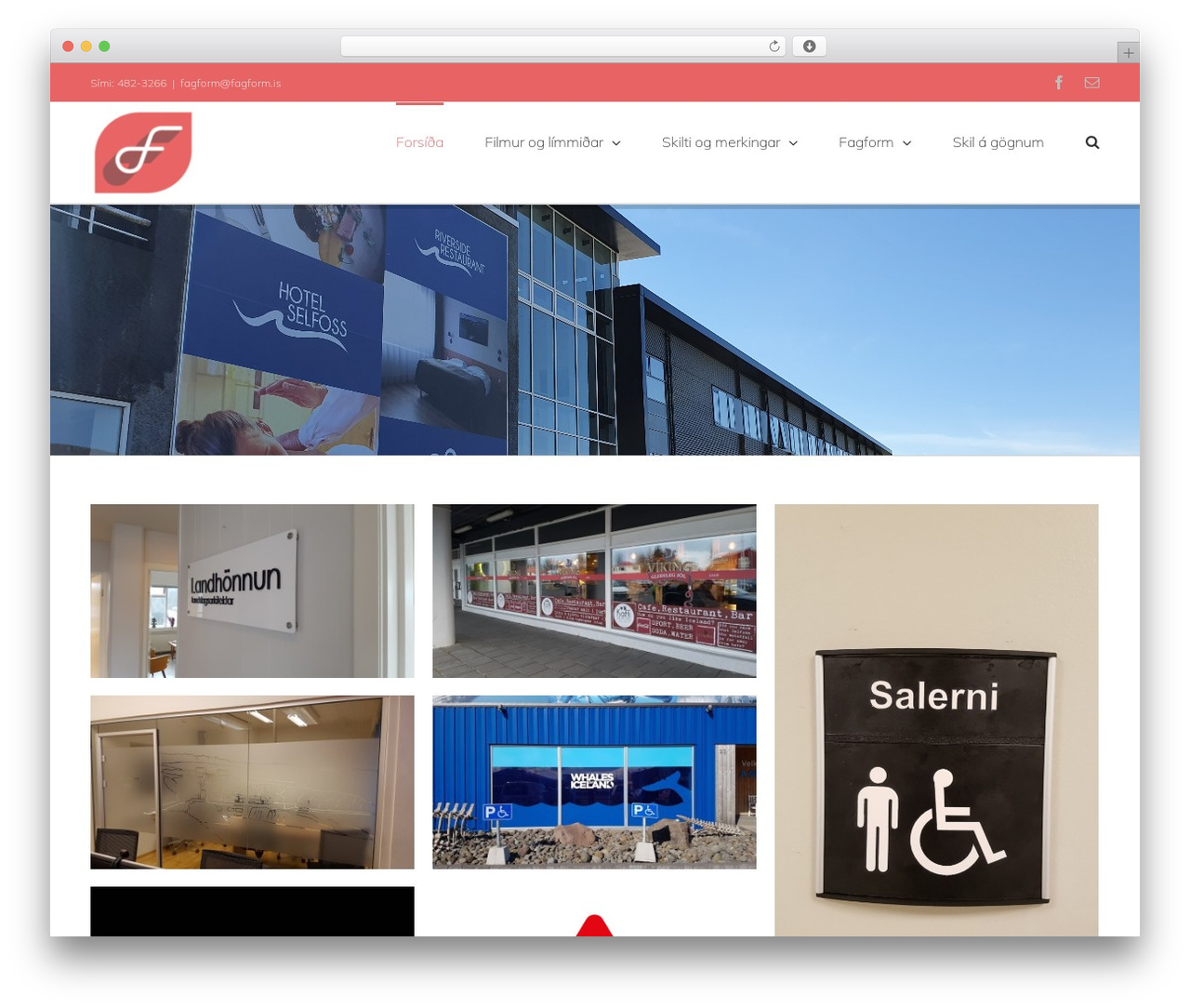 WordPress theme Avada - fagform.is