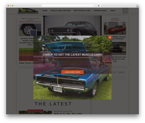 WordPress theme Braxton - fastmusclecar.com