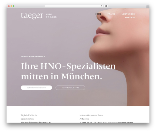 WordPress theme Divi - hno-taeger.de