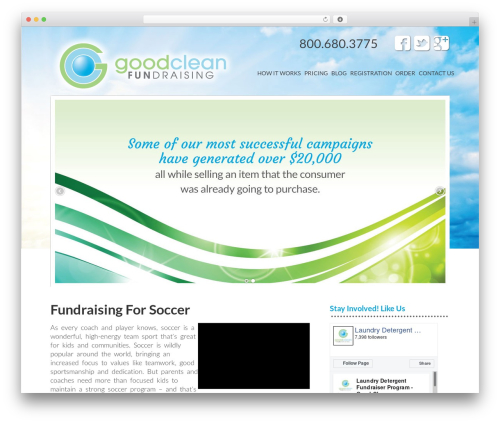 WordPress theme Genesis - fundraisingforsoccer.com