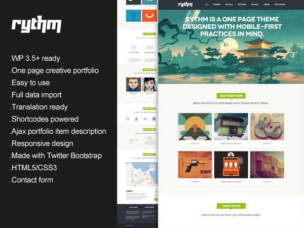 WordPress theme Rythm WordPress theme Rythm