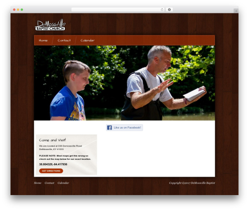 Born theme WordPress - demossvillebaptist.com