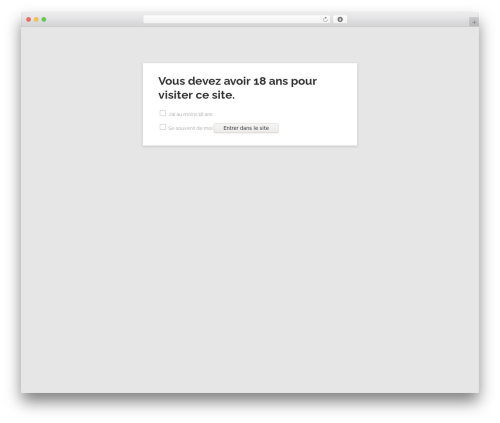 Age Verify (age-verify) free WordPress plugin - dementque.fr