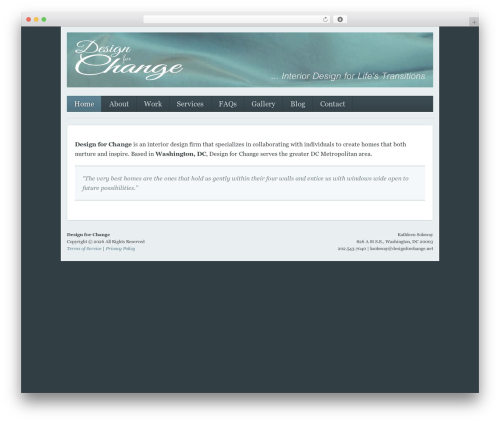 Builder WordPress theme - designforchange.net