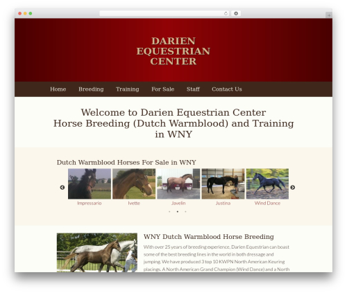 Darien Equestrian WordPress theme - darienequestriancenter.com