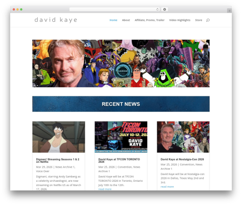 Divi video gallery WordPress plugin - davidkaye.com