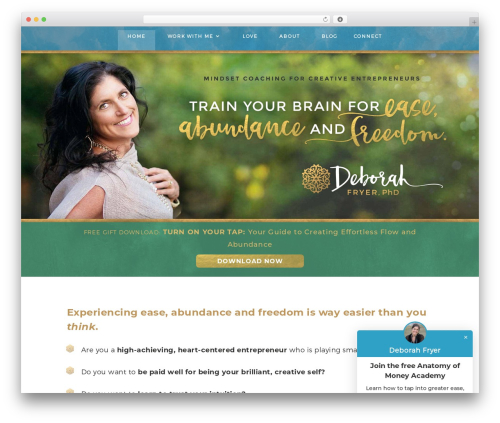 Divi WordPress theme - deborahfryer.com