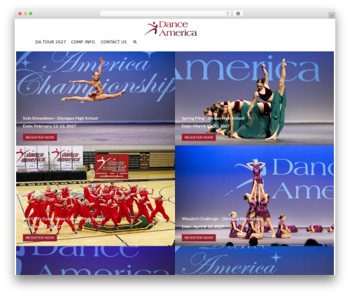 Elements best WordPress theme - danceamericausa.com