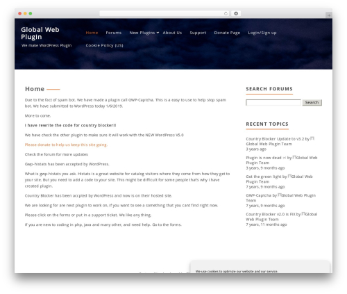 Featuredlite WordPress theme - globalwebplugin.com