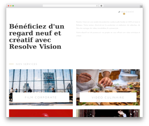 Formota WordPress theme - resolvevision.com