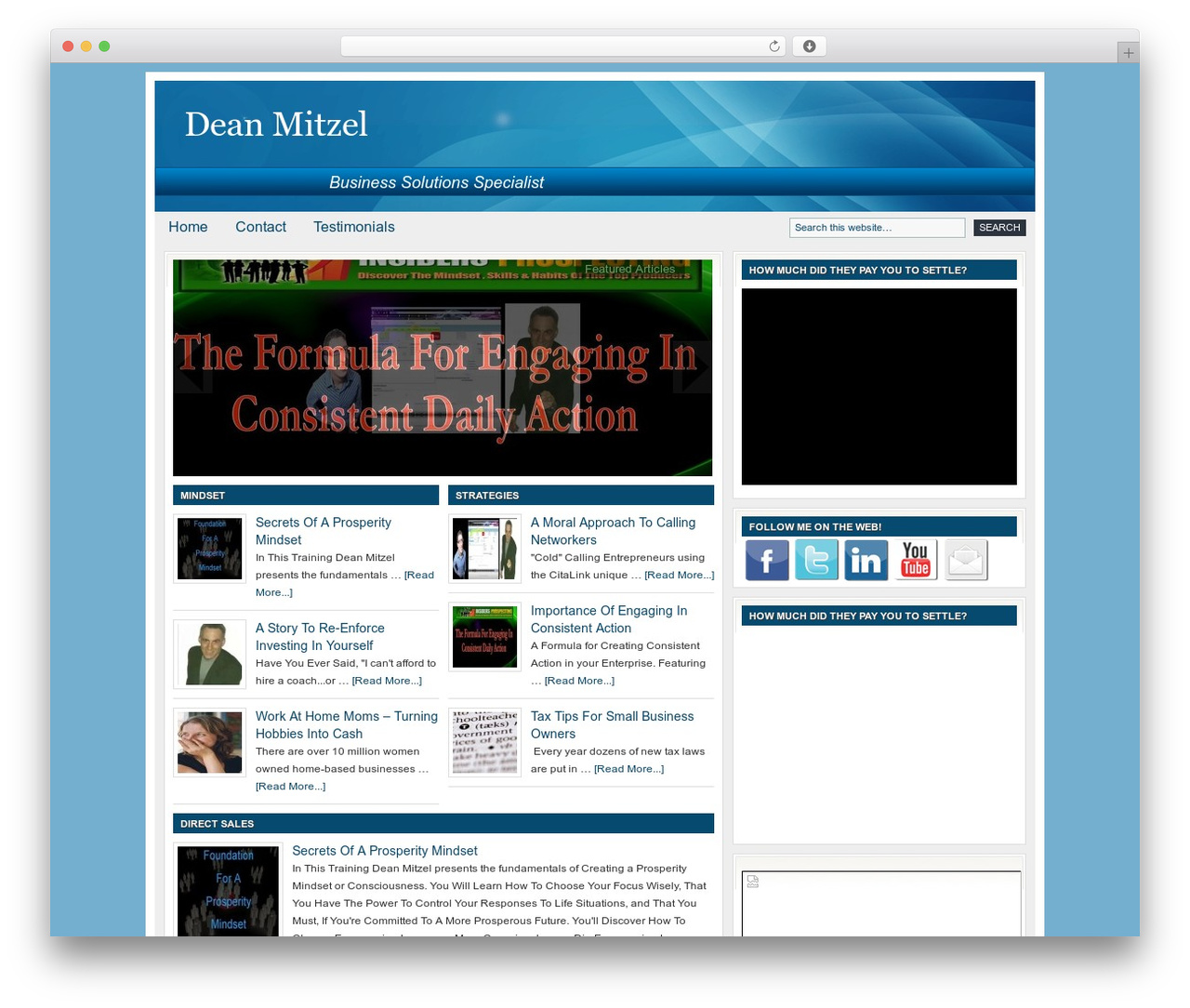 Genesis theme WordPress - deanmitzel.com