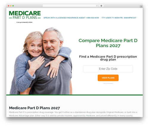 imevent WordPress theme - medicarepartdplans.org