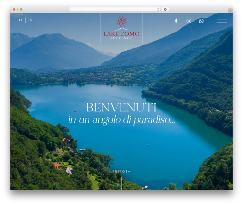 Linoolmostudio theme WordPress - www.residencelakecomo.it