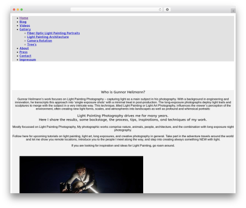 Photosy WordPress website theme - gunnarheilmann.com