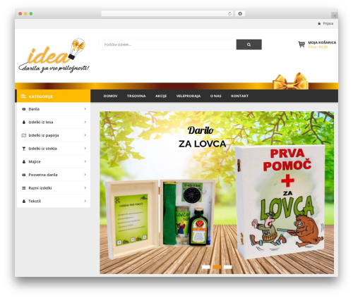 Revo WordPress theme - darila-idea.si