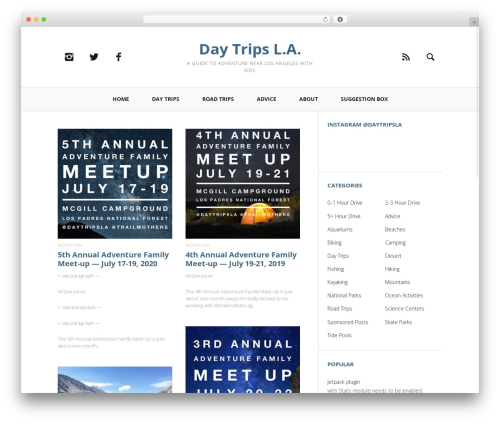 Wpinstagram images widget WordPress plugin - daytripsla.com