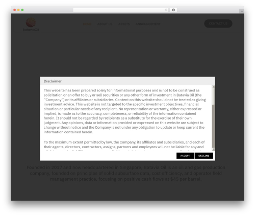 Theme WordPress MainTheme - bataviaoil.com