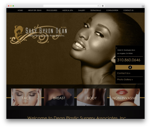 WordPress theme Dean Plastic Surgery Associates Inc. - deanplasticsurgery.com