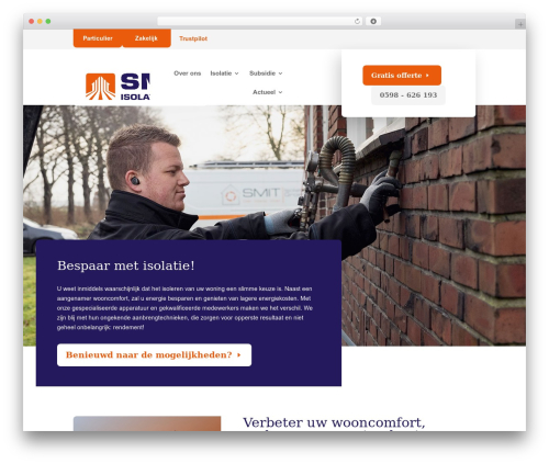 AACapacity WordPress theme design - smitisolatiegroep.nl