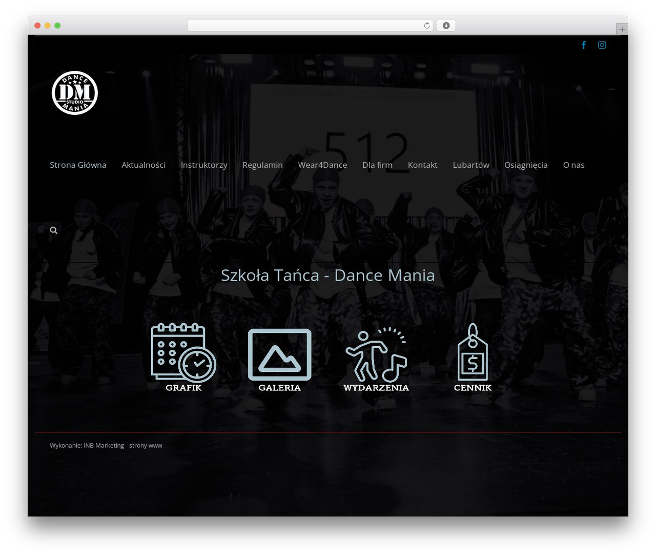 Avada WordPress theme - dance-mania.pl