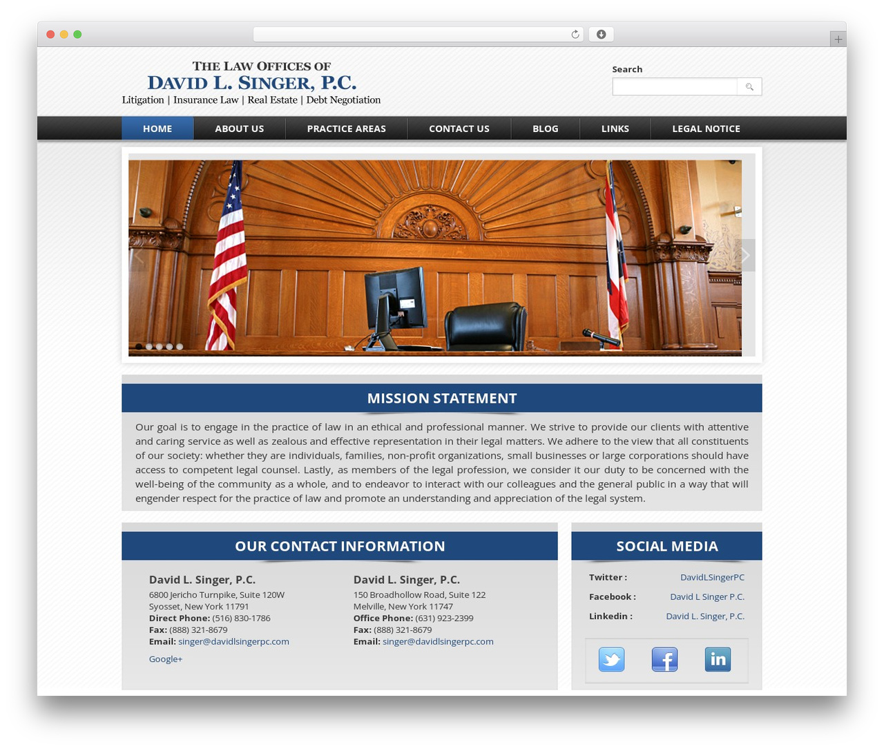Bootstrap for Wordpress real estate WordPress theme - davidlsingerpc.com