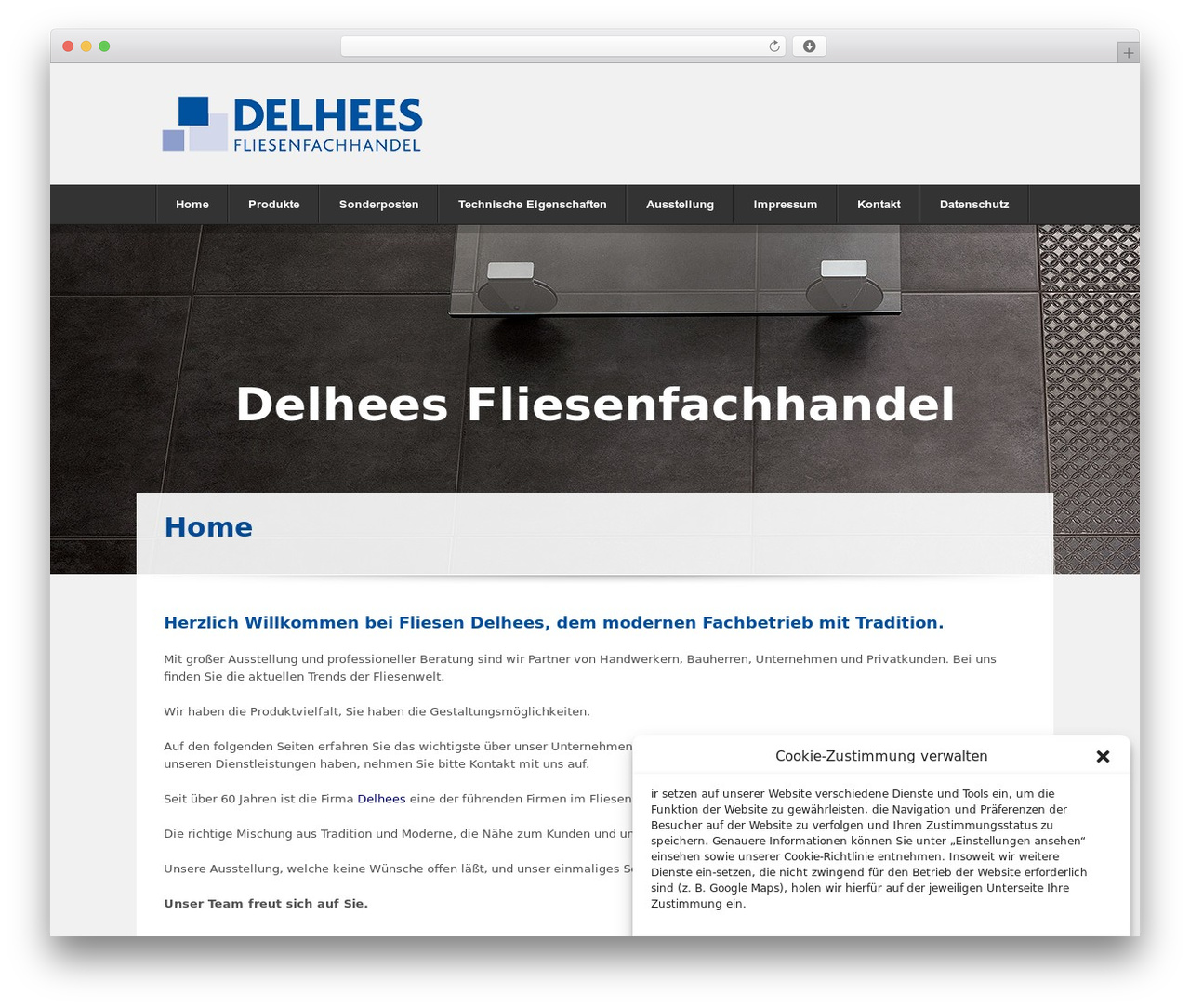 Broadway WordPress theme - delhees.de